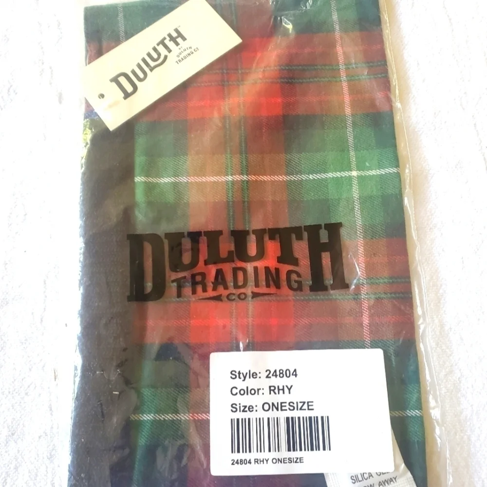 Duluth Trading Co‎ Free Swingin Dog Lovin Flannel Colorful Plaid Bandana